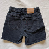 Vintage 90’s Black 550 Hemmed Shorts “25