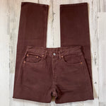 Vintage 1990’s Brown 501 Levi’s Jeans “30 “31 #855