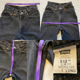 Vintage 90’s Black 512 Levi’s Jeans “23