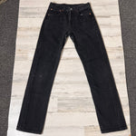 Vintage 1990’s Black 501 Levi’s Jeans 28” 29” #1917