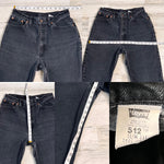 Vintage 1990’s Black 512 Levi’s Jeans “26 “27 #1288