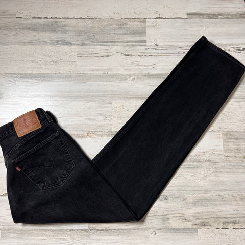 Black Vintage 501 Levi’s Jeans 30” 31” #1986