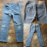 Unisex Vintage 90’s Grey 501 Levi’s Jeans “32 “33 Waist