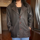 Vintage Brown Leather Jacket SZ MED/LARGE