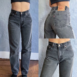 Vintage 1990’s Highwaisted Faded Black Grey 550 Levi’s Jeans “24 “25