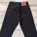 Vintage Black 501 Levi’s Jeans 23” 24” #1510