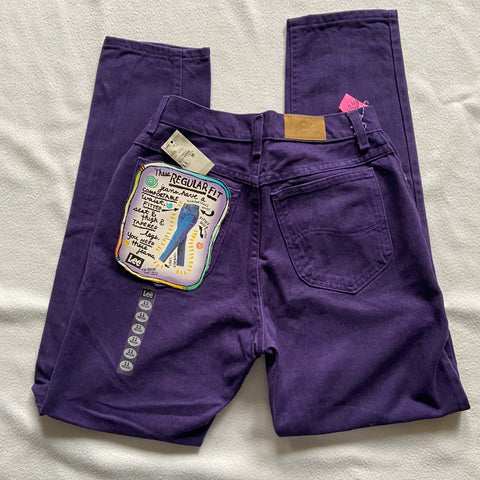 Vintage 90’s Deadstock Purple Lee Jeans “27 “28
