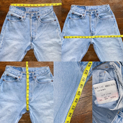 Vintage Lightwash Levi's 501 Jeans “23 “24 – AllVintageDenim