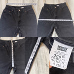 Vintage Black Levi’s 550 Jeans “24 “25 #945