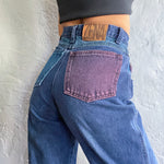 Vintage 90’s Zena Color Block Jeans “25 “26