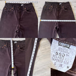 Vintage 1990’s Brown 550 Levi’s Jeans “25 “26 #1084