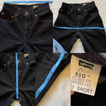 Vintage 90’s Black 550 Levi’s Jeans “23