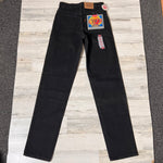 Vintage 1990’s Black NWT 550 Levi’s Jeans 26” 27” #1912