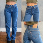 Vintage 90’s Medium Wash Levi’s Jeans 501’s 24/25 Waist